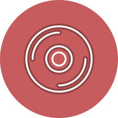 Dvd Satır Çemberi Vektör Simgesi Tasarımı