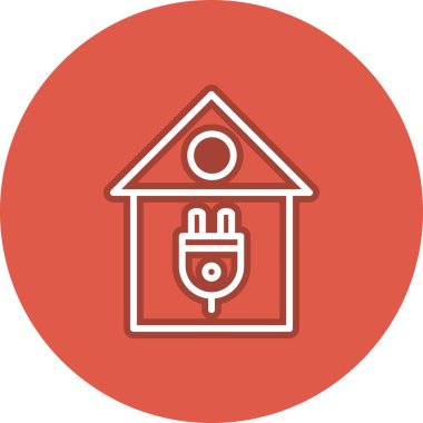 Eklenti Satırı Çemberi Vektör Simgesi Tasarımı