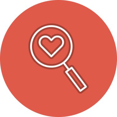 Glass Line Çember Vektör Simgesi Tasarımı