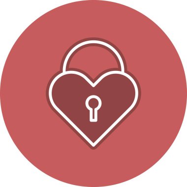 Satır Çemberi Vektör Simgesi Tasarımı Kilitle