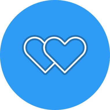 Sevgi Satırı Çemberi Vektör Simgesi Tasarımı