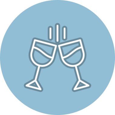 Satır Çemberi Vektör Simgesi Tasarımı İç