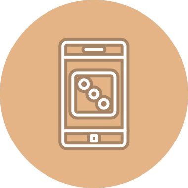 Zar Çizgisi Çemberi Vektör Simgesi Tasarımı