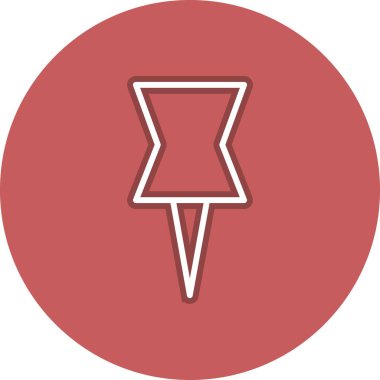 Pin Satırı Çemberi Vektör Simgesi Tasarımı