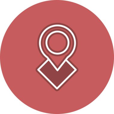 Gps Satır Çemberi Vektör Simgesi Tasarımı