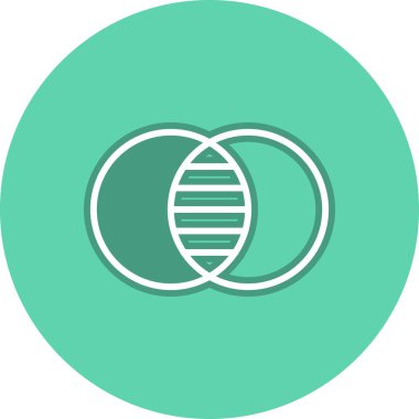 Pigment Satırı Çember Vektör Simgesi Tasarımı