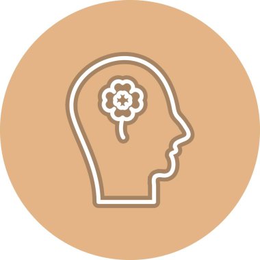 Yaprak Satırı Çemberi Vektör Simgesi Tasarımı