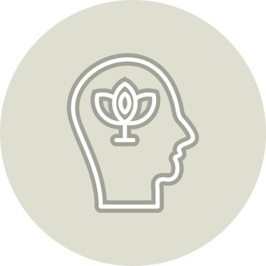 Zen Satırı Çemberi Vektör Simgesi Tasarımı