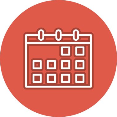 Çizgi Çemberi Vektör Simgesi Tasarımı