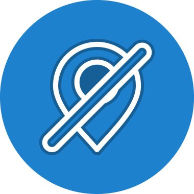 Gps Satır Çemberi Vektör Simgesi Tasarımı Yok