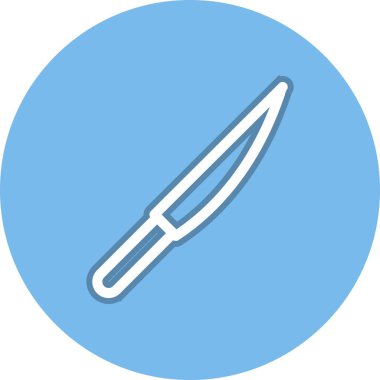 Bıçak Satırı Çemberi Vektör Simgesi Tasarımı