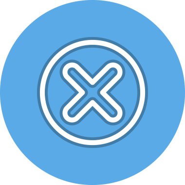 Çizgi Çemberi Vektör Simgesi Tasarımı