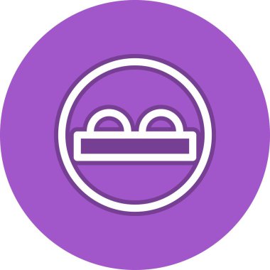 Tümsek Satırı Çemberi Vektör Simgesi Tasarımı