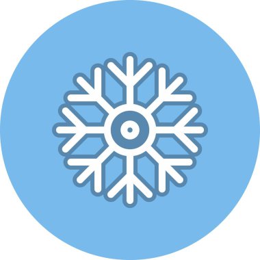 Kar Hattı Çemberi Vektör Simgesi Tasarımı