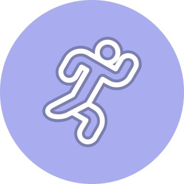 Acil Çıkış Satırı Çember Vektör Simgesi Tasarımı