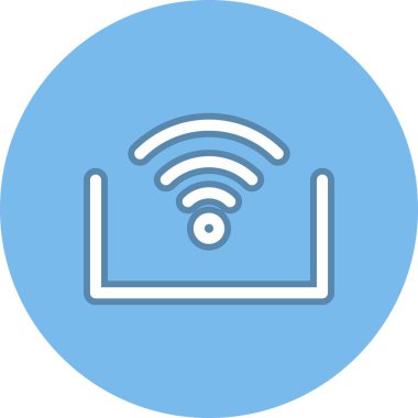 Rfid Satır Çemberi Vektör Simgesi Tasarımı