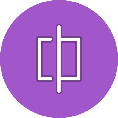 Satır Sonrası Çember Vektör Simgesi Tasarımı Öncesi