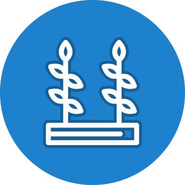 Çiftlik Çizgisi Çember Vektör Simgesi Tasarımı