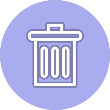 Çöp Hattı Çemberi Vektör Simgesi Tasarımı 