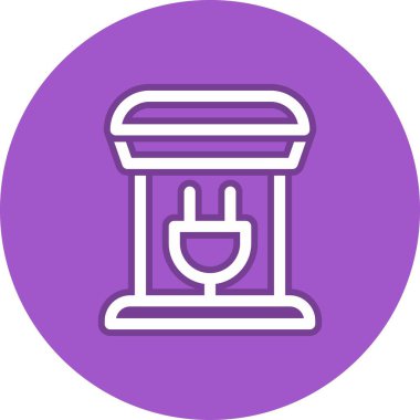 İstasyon Satırı Çember Vektör Simgesi Tasarımı Yükleniyor