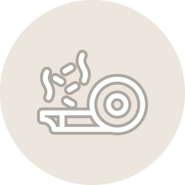 Gürültücü Satır Çemberi Vektör Simgesi Tasarımı