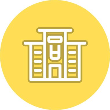 Araştırma Merkezi Satır Çemberi Vektör Simgesi Tasarımı