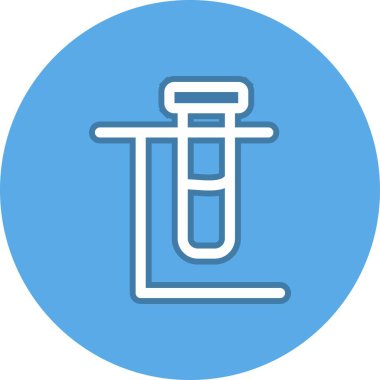 Kimya Çizgisi Çember Vektör Simgesi Tasarımı