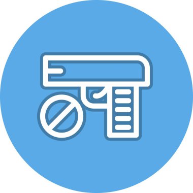 Silah Satırı Çemberi Vektör Simgesi Tasarımı Yok