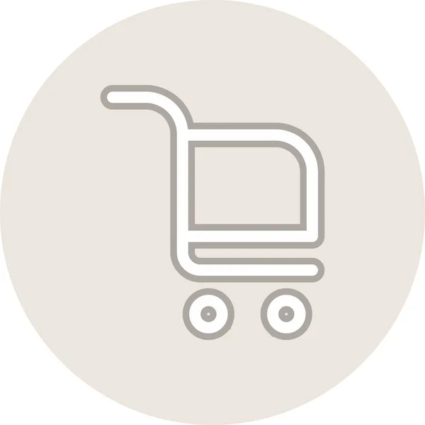 购物车线圆环向量Icon设计 — 图库矢量图片