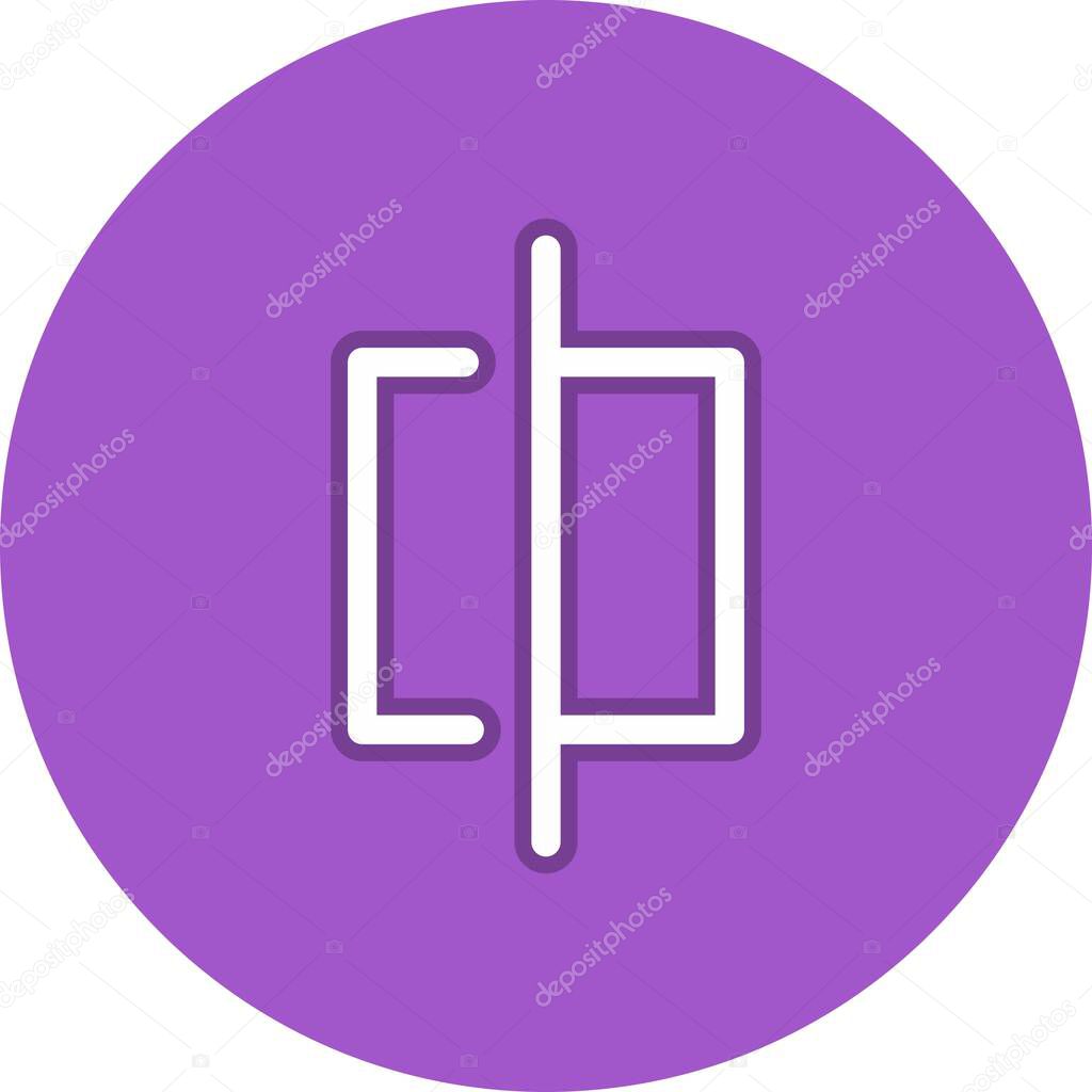 Before After Line Circle Vector Icon Design