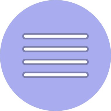 Metin Satırı Çemberi Vektör Simgesi Tasarımı Düzenle