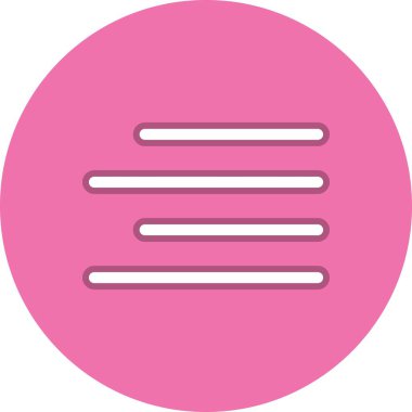 Satır Çemberi Vektör Simgesi Tasarımı Hizala