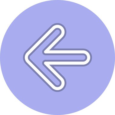 Sol Satır Çemberi Vektör Simgesi Tasarımı