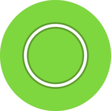 Çember Satır Çemberi Vektör Simgesi Tasarımı