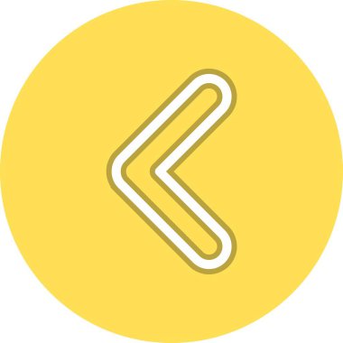 Nokta Sol Satır Çemberi Vektör Simgesi Tasarımı