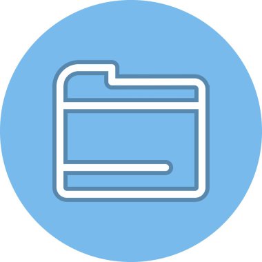 Dizin Satırı Çemberi Vektör Simgesi Tasarımı