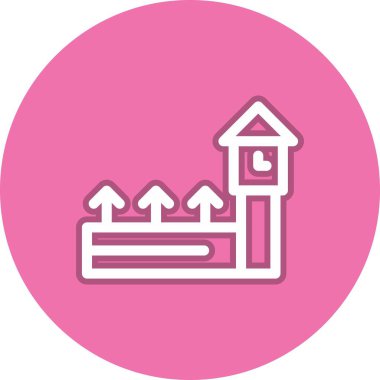 Ben Satır Çemberi Vektör Simgesi Tasarımı