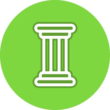 Sütun Satırı Çemberi Vektör Simgesi Tasarımı