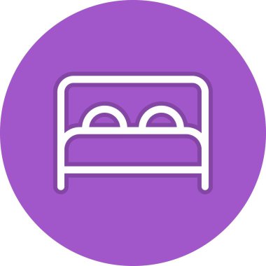 Yatak Hattı Çemberi Vektör Simgesi Tasarımı