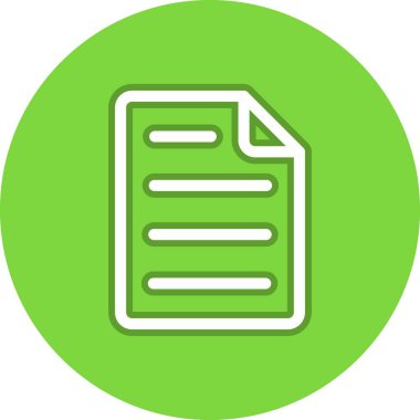 Politika Satırı Çember Vektör Simgesi Tasarımı