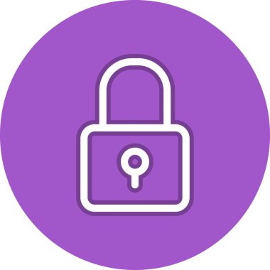 Parola Satırı Çember Vektör Simgesi Tasarımı