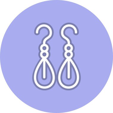 Küpe Satırı Çemberi Vektör Simgesi Tasarımı