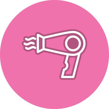 Kurutma Hattı Çemberi Vektör Simgesi Tasarımı