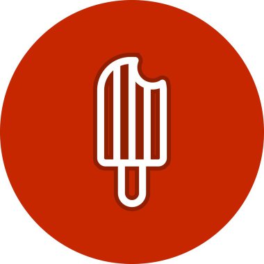 Dondurma Hattı Çember Vektör Simgesi Tasarımı