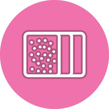 Ekmek Çizgisi Çemberi Vektör Simgesi Tasarımı