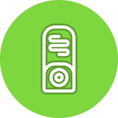 Pasta Çizgisi Çemberi Vektör Simgesi Tasarımı