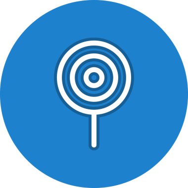 Lolipop Satırı Çember Vektör Simgesi Tasarımı