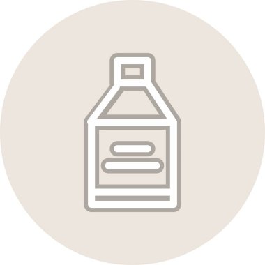 Süt Hattı Çemberi Vektör Simgesi Tasarımı