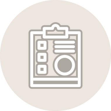 Proje Satırı Vektör Simgesi Tasarımı