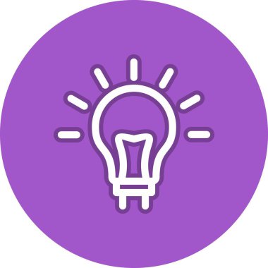 Fikir Satırı Çember Vektör Simgesi Tasarımı